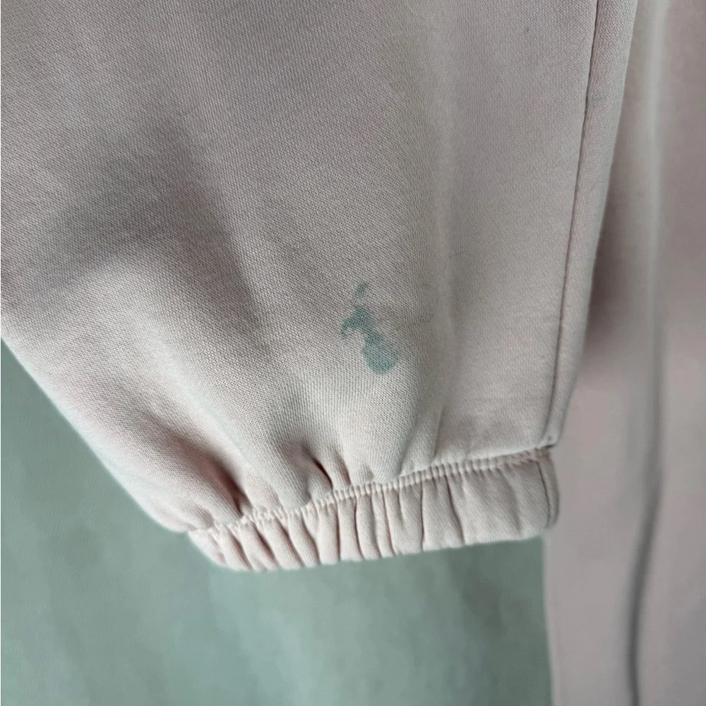 Lazy Pants Niki Fleece Relaxed Joggers with Stain (See Photos) - Medium in Pink - Picture 5 of 9